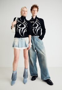 Jaded London TRIBAL DISCHARGE UNISEX - Cardigan - black