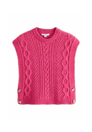CABLE  BUTTON SIDE TANK  REGULAR FIT - Pulóver - pink