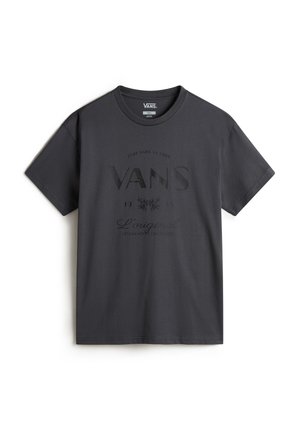 LOST THOUGHTS OVERSIZED - Print T-shirt - asphalt