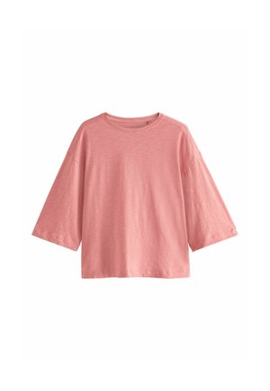 Next REGULAR FIT - SLUB CREW NECK - Ilgarankovis viršutinės dalies drabužis - rose pink
