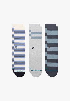 Stance, SAKO UNISEX 3 PACK - Sokken - white/blue/grey
