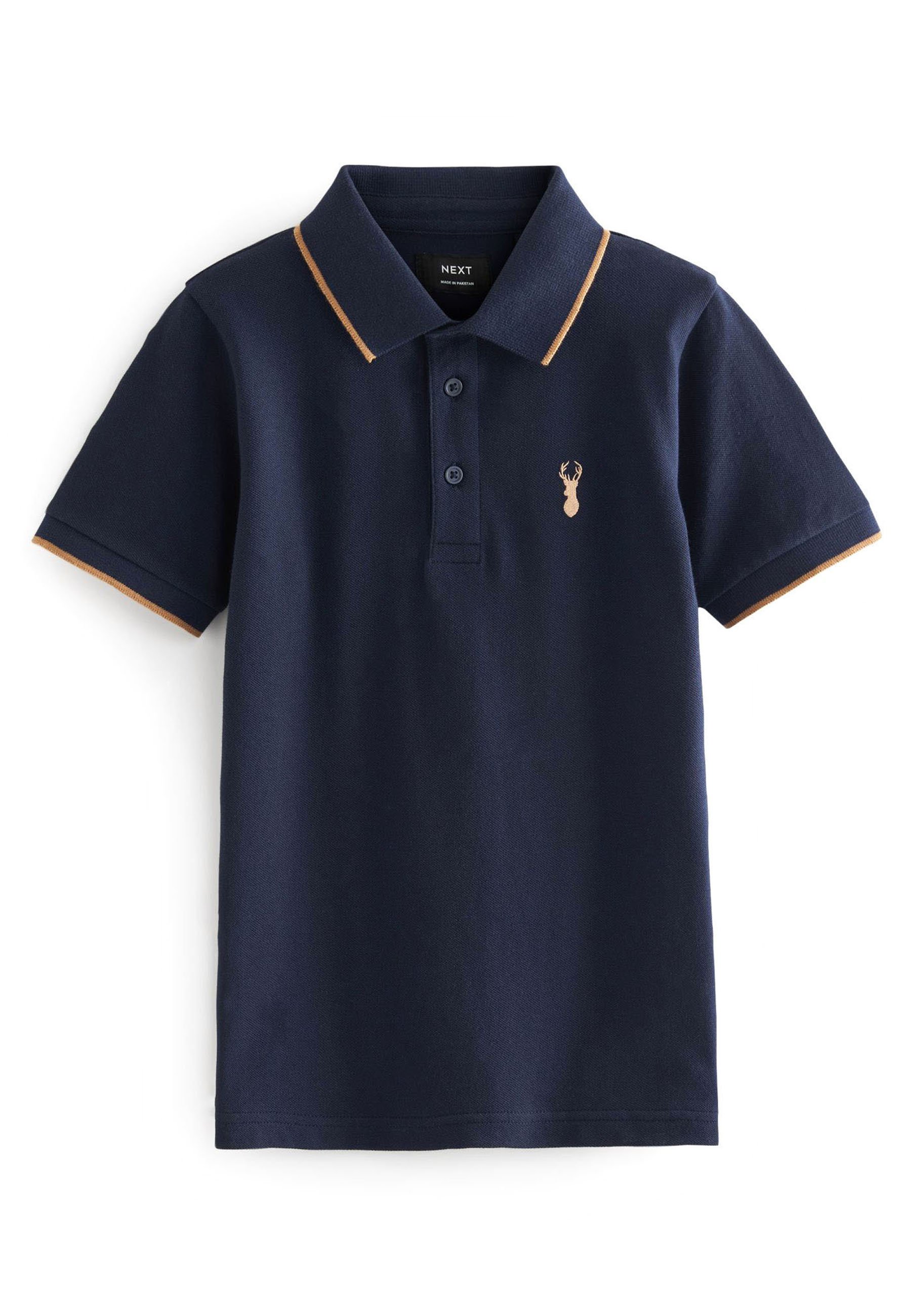 Next SHORT SLEEVE POLO SHIRT Polo shirt navy blue tipped/blue