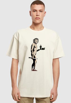 BRANDALISED - FAST FOOD APEMAN HEAVY - T-Shirt print - sand