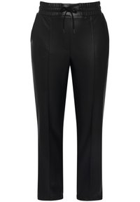 Ulla Popken 7/8 PASSEPOILS CEINTURE ÉLASTIQUE - Pantaloni - black