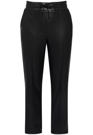 Ulla Popken 7/8 PASSEPOILS CEINTURE ÉLASTIQUE - Broek - black