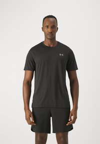 Under Armour - LAUNCH SHORTSLEEVE - Sports T-shirt - black Thumbnail Image 1