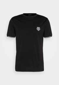 WITH RUBBER INJECTION  PRINT DOUBLE LAYER - Camiseta estampada - black