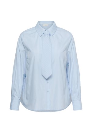 Kaffe Curve, KCLIAMA SHIRT - Blúzka so zapínaním na gombíky - light blue stripe