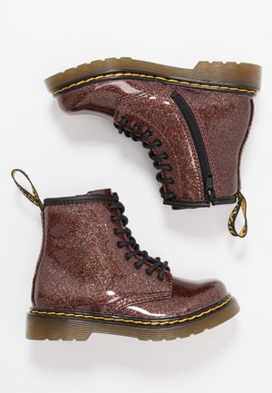 Botines con cordones - rose gold-coloured