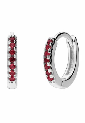 MODERN BASIC - Earrings - silver-coloured red