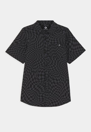 SHORT SLEEVE BUTTON UP UNISEX - Skjorter - black