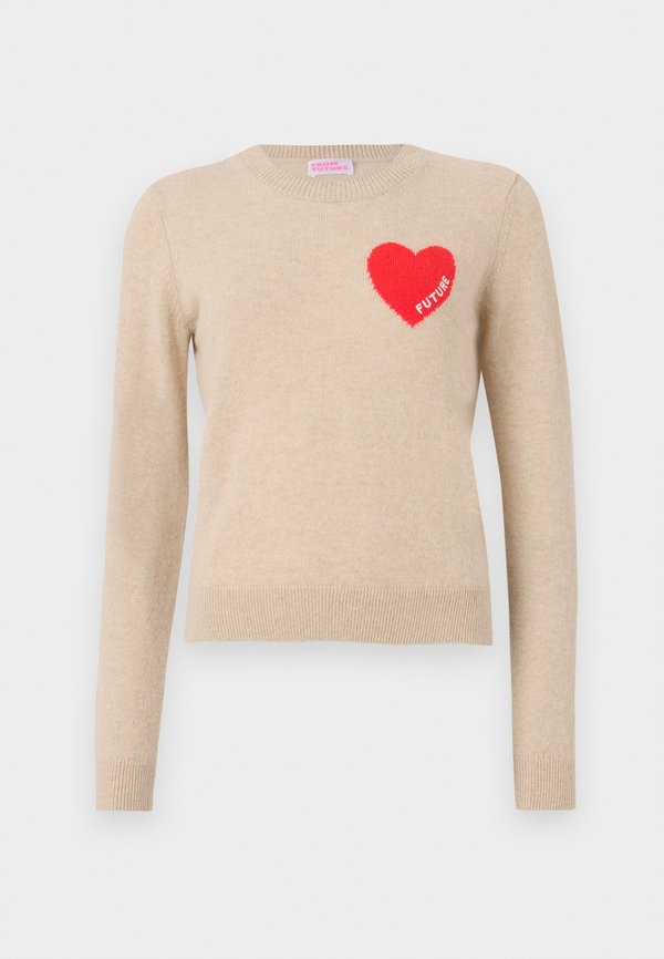 COEUR BRODERIE LIGHT - Jumper - beige chine4