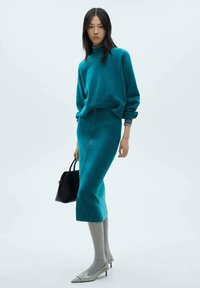 Mango Strickpullover - green