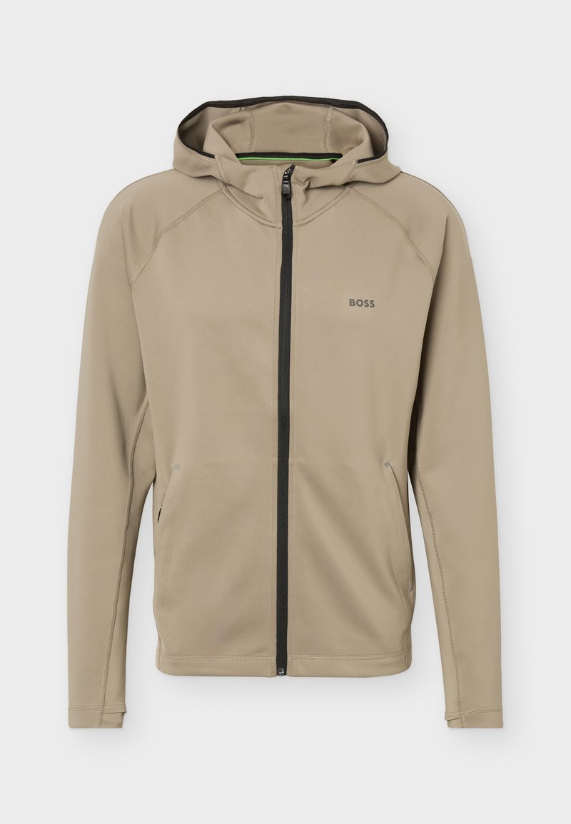 BOSS SICON ACTIVE - Training jacket - light pastel green/sand - Zalando ...
