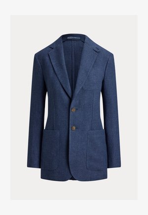 Polo Ralph Lauren, SINGLE-BREASTED LINEN-COTTON BLAZER - Blazer - blue melange