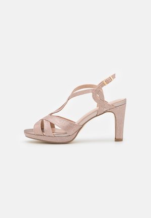Sandalen met hoge hak - rose gold-coloured