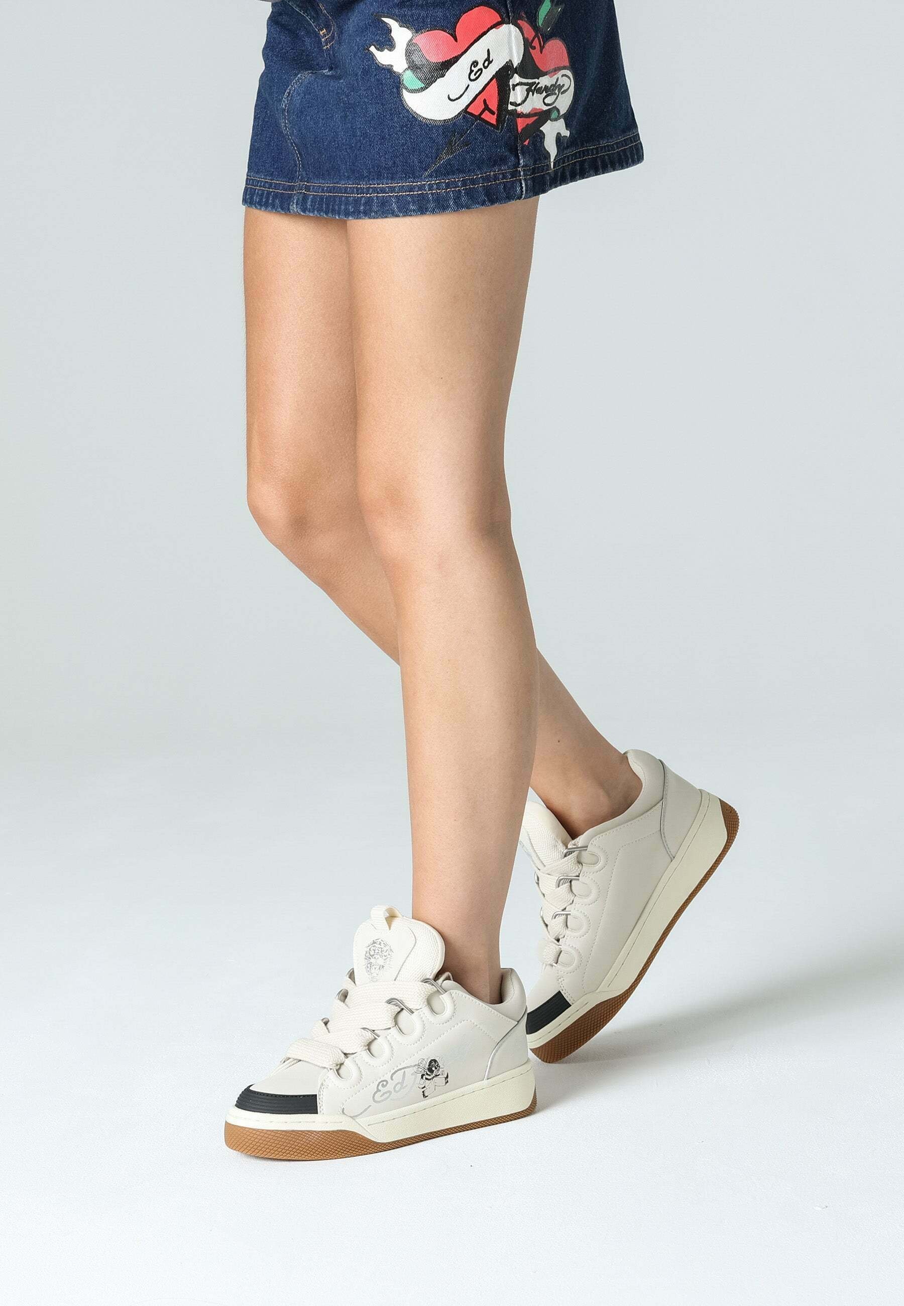 Ed Hardy HARDFLIP LO - BUZZ - Zapatillas - off silver/crema - Zalando.es