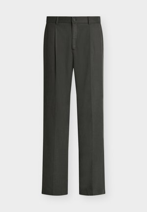 Les Deux, PLEATED TWILL SUIT PANTS - Oblekové nohavice - raven grey