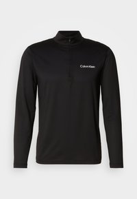 SPORT ZIP - Tops ar garām piedurknēm - black