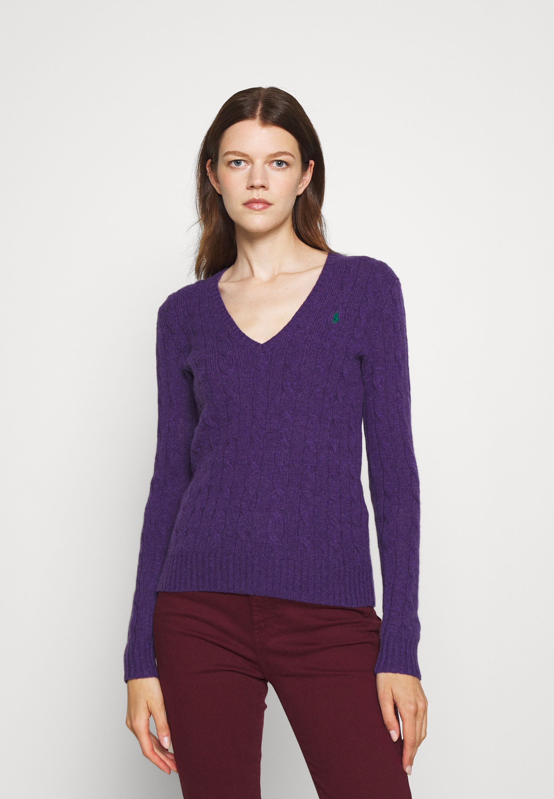 purple ralph lauren jumper