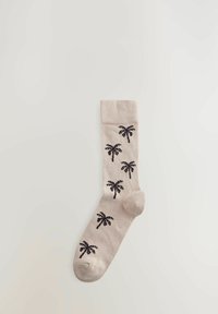 Next 5 PACK REGULAR FIT - Socken - neutral green summer palm tree