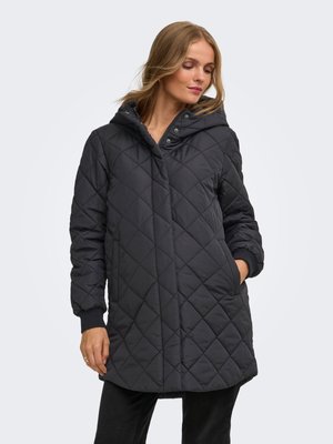 ONLY MATERNITY OLMJULIET QUILTED HOOD ZIP COAT OTW - Abrigo de invierno - black