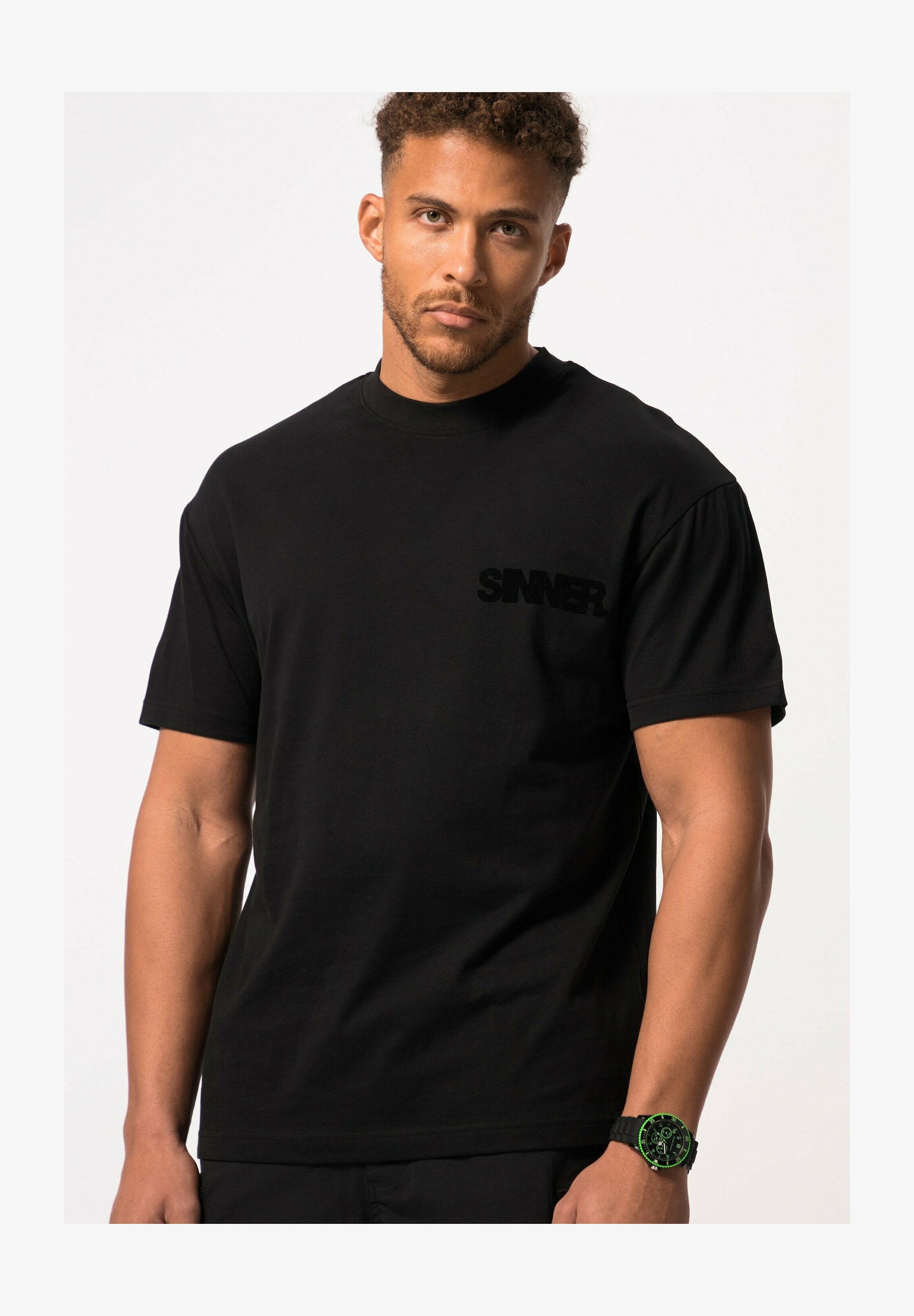 STHUGE T-Shirt Uomo Con Stampa, Manica Corta, Girocollo, Taglie Forti Dalla M All'8XL