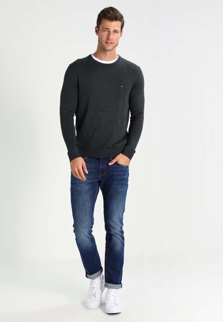 C-NECK - Jumper - charcoal heather 