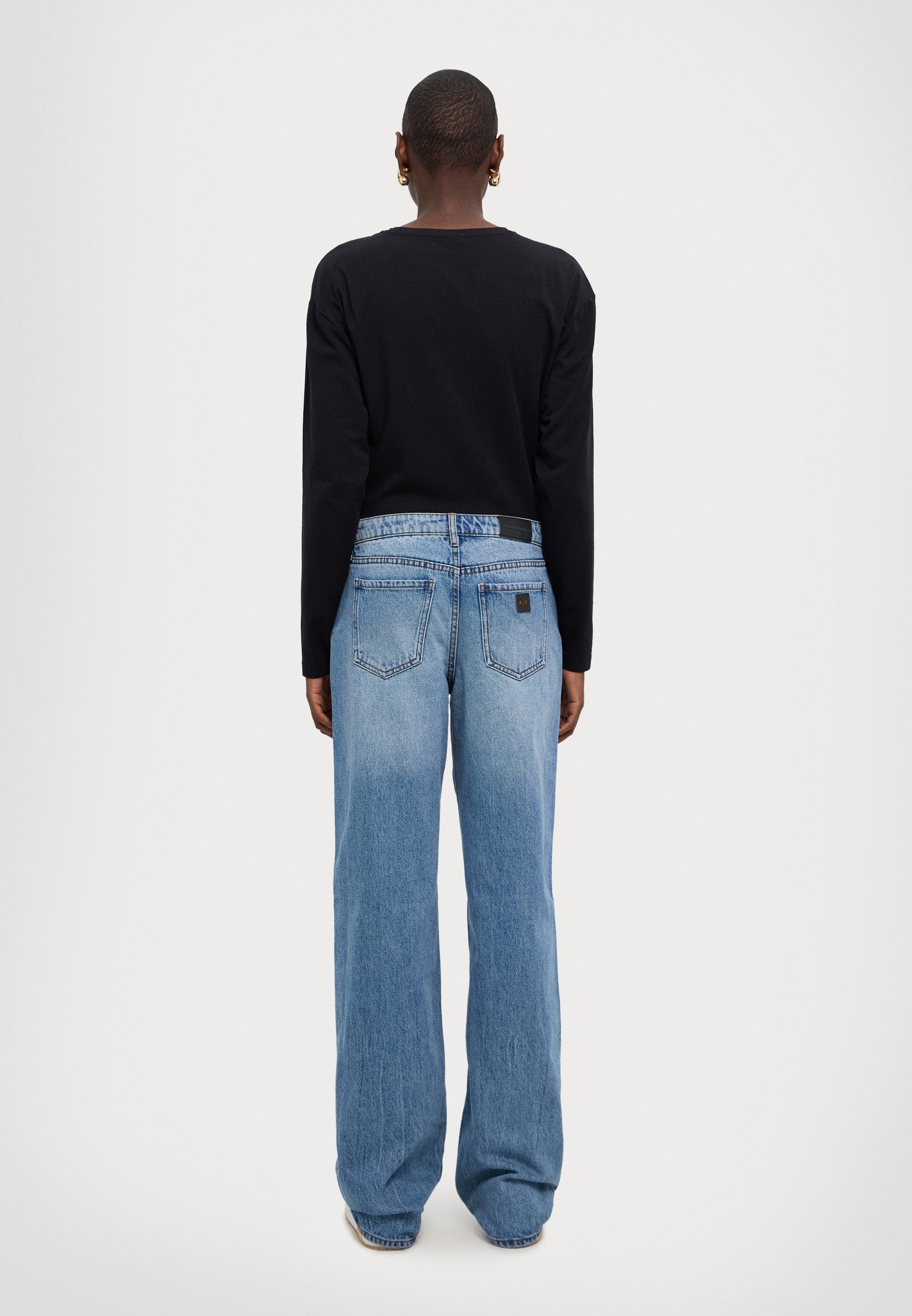 Armani Exchange TASCHE - Wide Leg - indigo denim/blue denim