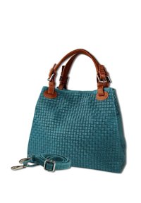 DrachenLeder MUSTER - Sac à main - türkis braun