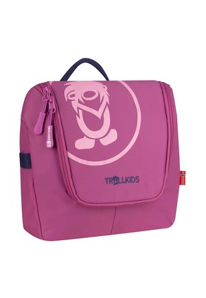 Wash bag - violet blue mallow pink wild rose