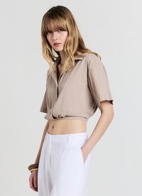 Calliope RILIEVO - Camicia - tortora