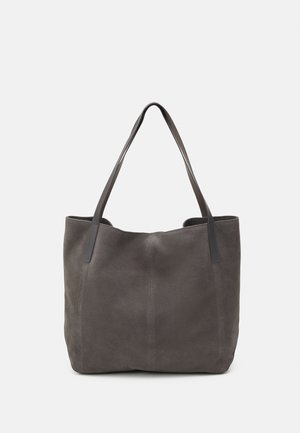 LEATHER - Kabelka - anthracite
