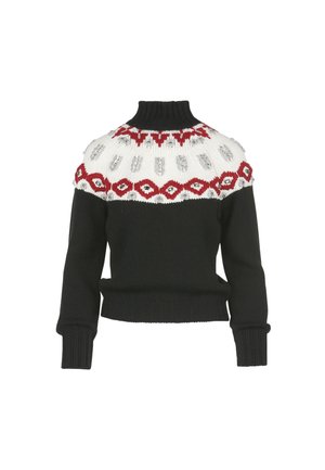 MARCIATORE - Pulóver - nero-rosso-panna