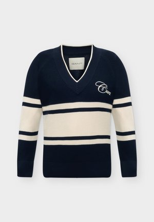 GANT, VARSITY - Πουλόβερ - evening blue