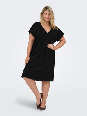 ONLY Carmakoma KLEID CARLISE MIDIKLEID - Robe en jersey - black