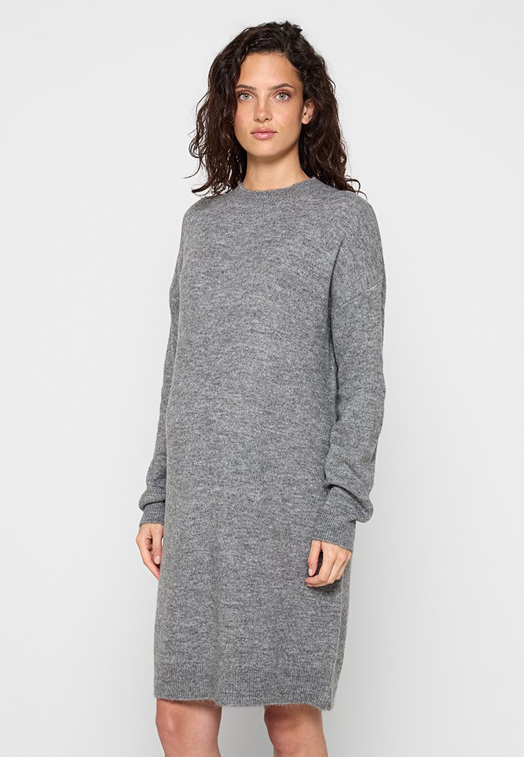 Mamalicious Gebreide jurk grijs Mamalicious Gebreide jurk grijs