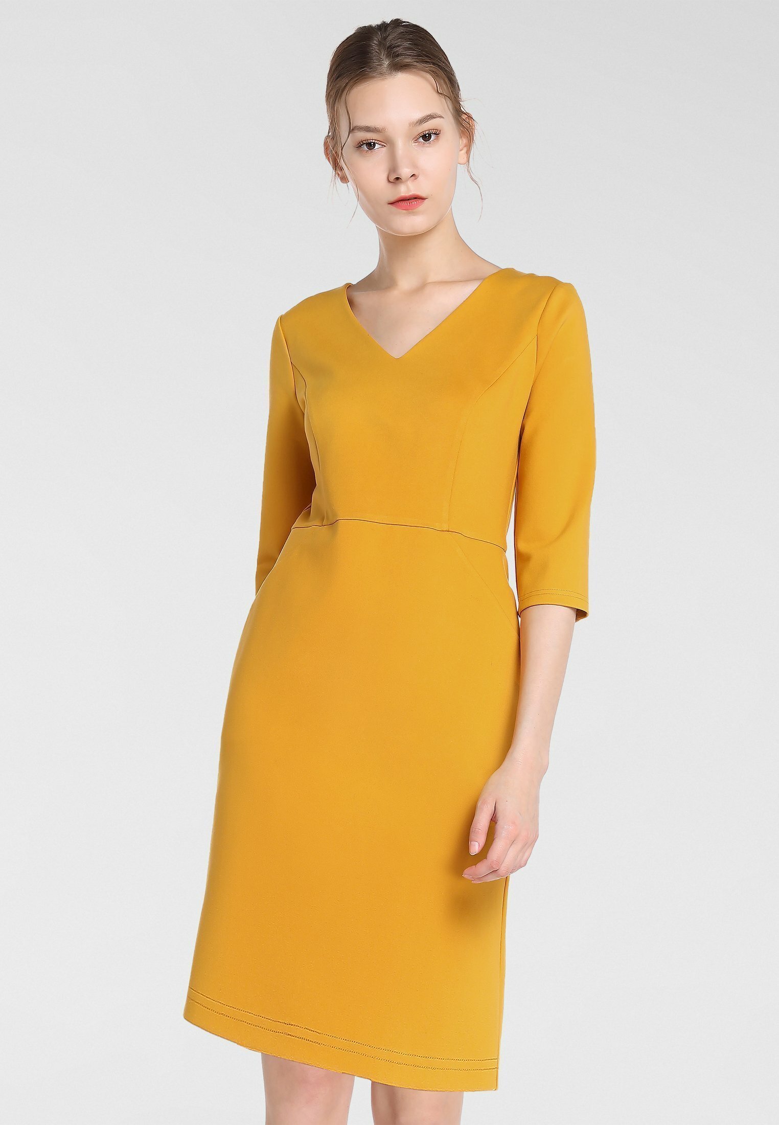 robe jaune zalando