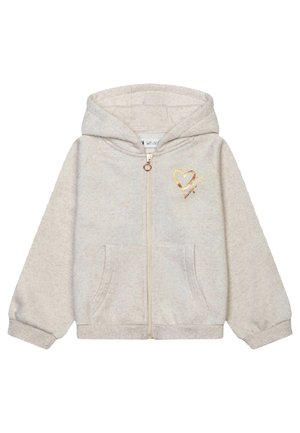 Mikina na zip - beige