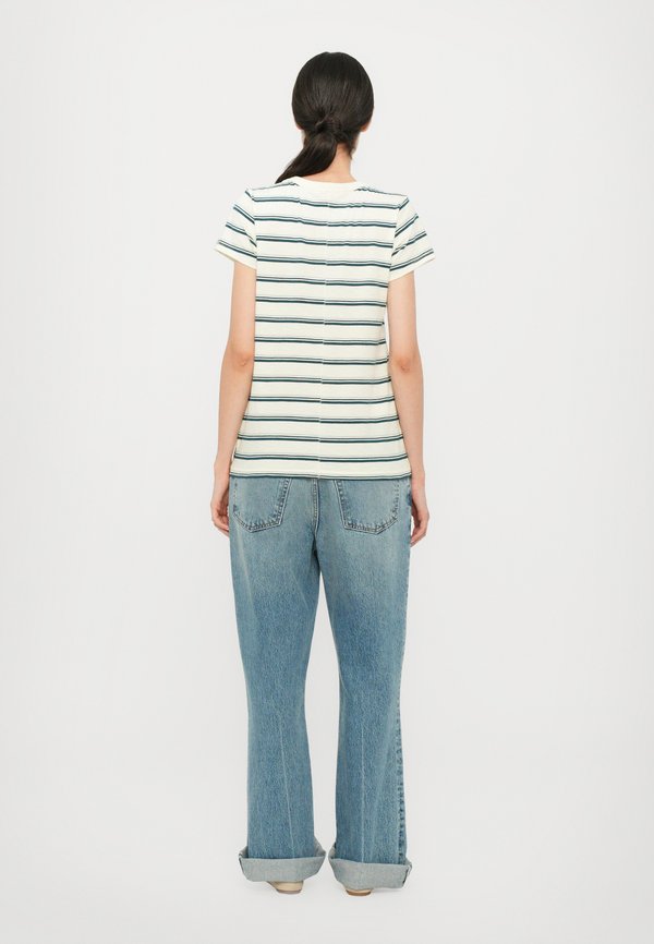 THE SLUB STRIPE TEE - Print T-shirt2