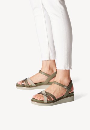 Tamaris Sandali con plateau - ivory/beige
