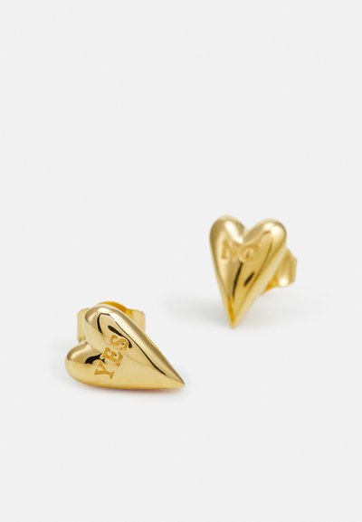 Avgvst YES-NO HEART STUDS - Auskari - gold-coloured