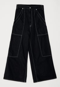 HOLIDAY CAPSULE - Džinsi ar platām starām - black