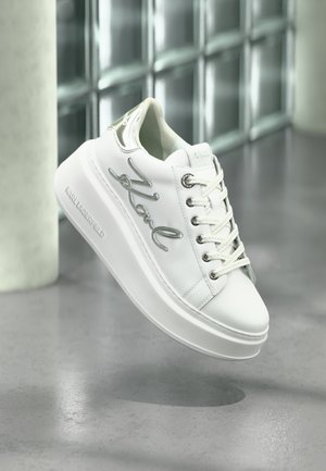 KARL LAGERFELD ANAKAPRI SIGNIA LACE  - Tenisky - white/silver-coloured