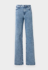 NMYOLANDA - Wide leg - medium blue denim