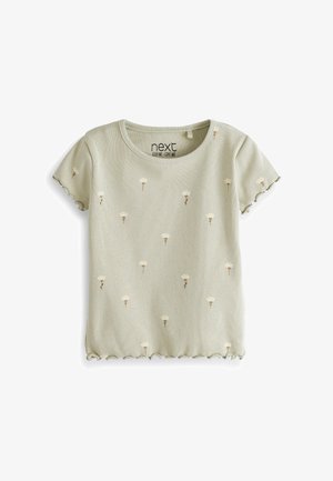 SHORT SLEEVE - T-shirt con stampa - sage green floral