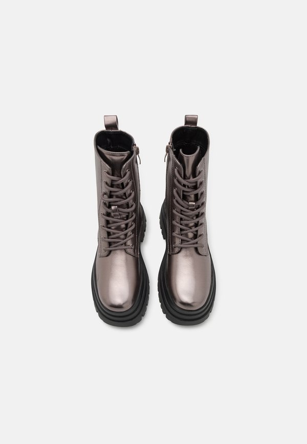 Platform ankle boots - gunmetal4