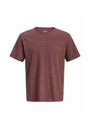 Jack & Jones, JJEORGANIC MELANGE TEE SS O-NECK NOOS - Βασικό μπλουζάκι - bitter chocolate