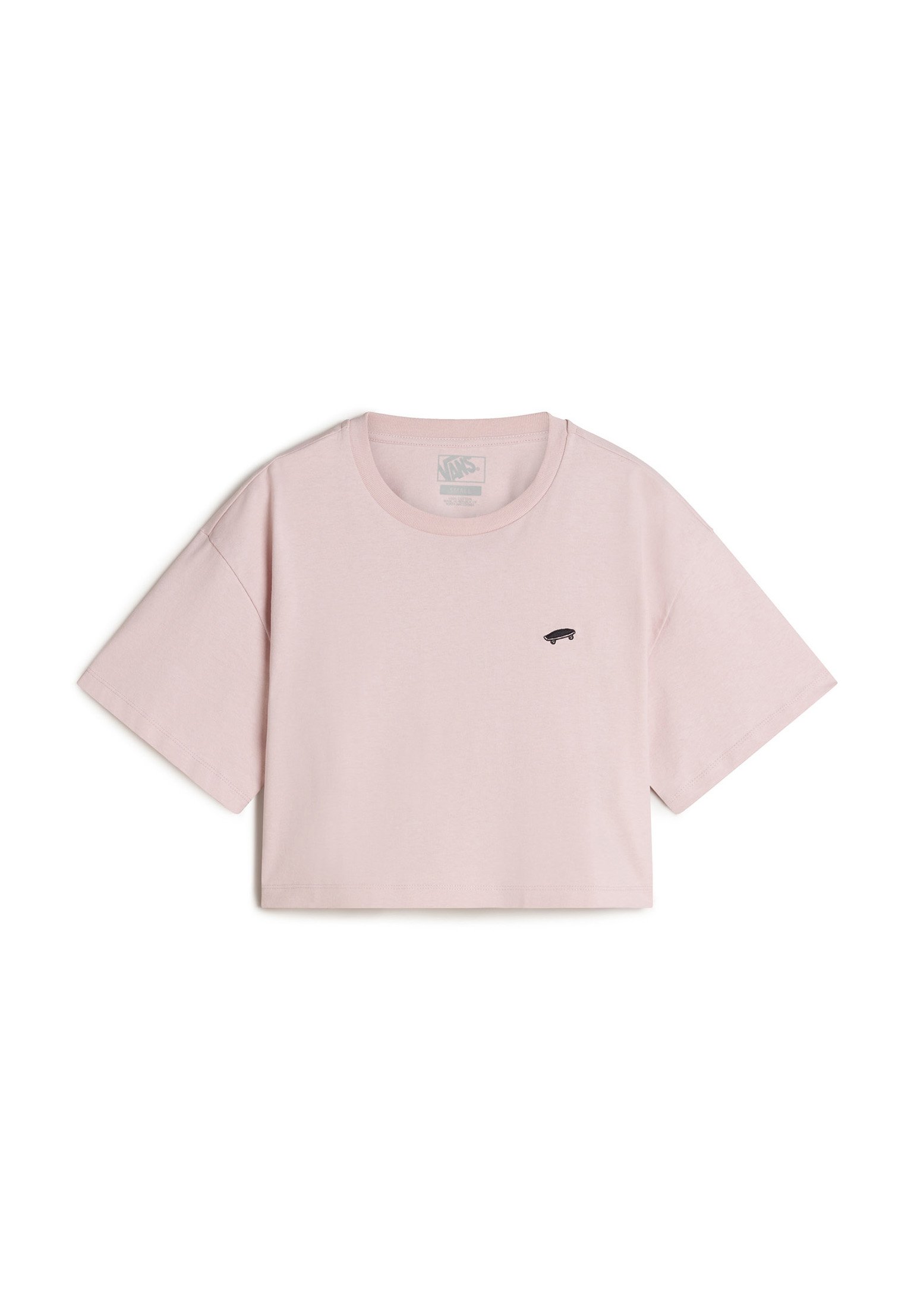 Vans SALTON RELAXED FIT CROP TSHIRT. - Jednoduché tričko - light brown