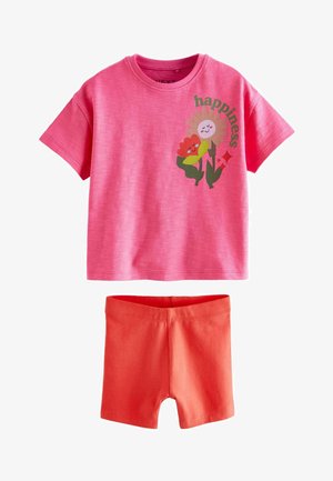 Next, SHORT SLEEVE AND SET - REGULAR FIT - Legíny – nohavice - bright pink flower
